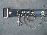 5 Ring Bondage Belt with Chains - DeadRockers