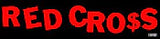 Red Cross Long Logo Sticker