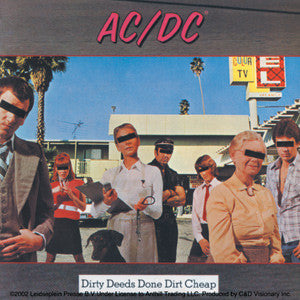 AC/DC Dirty Deeds Sticker - DeadRockers