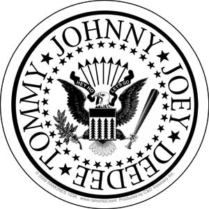 Ramones White Eagle Sticker