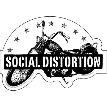 Social Distortion Moto Stars Sticker