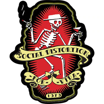 Social Distortion Por Vida Sticker