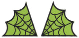 Green Spiderweb Collar Patch Set
