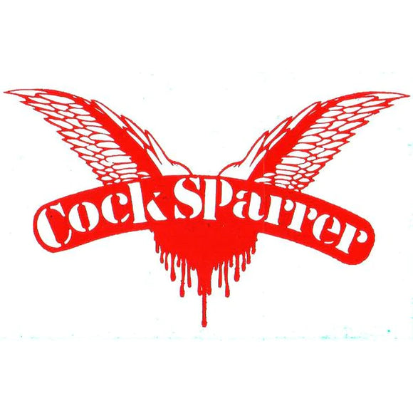Cock Sparrer White Logo Sticker